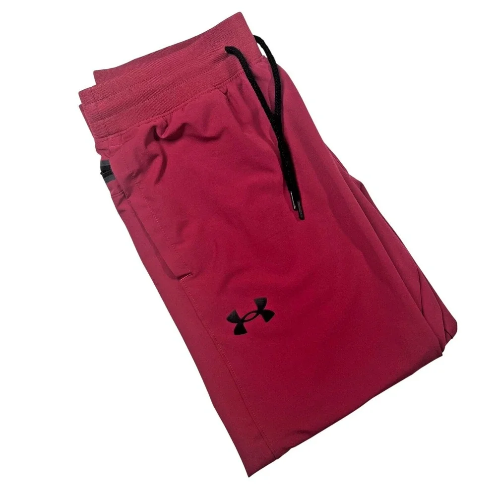 Under Armour Unstoppable Tapered Pants Mens Large Maroon 1376965 Athletic Gym